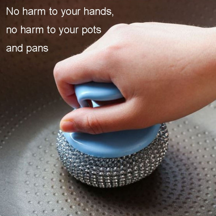 Removable Cleaning Wire Ball Kitchen Pot And Dish Brush(Random Handle+Ball) - Cleaning Tools by PMC TechLife | Online Shopping South Africa | PMC TechLife