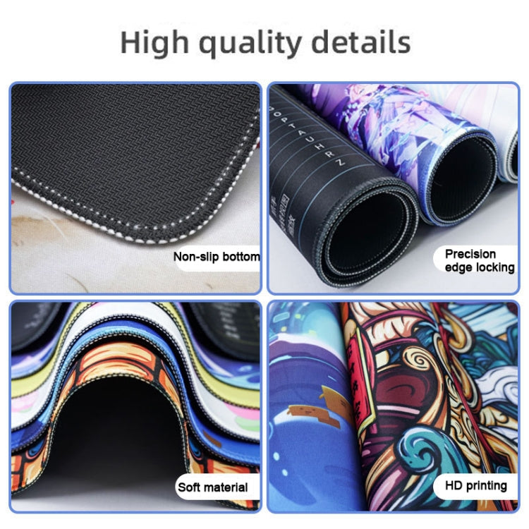 Large Abstract Mouse Pad Gamer Office Computer Desk Mat, Size: 400 x 900 x 2mm(Abstract Fluid 28) - free shipping - PMC TechLife - Order now!