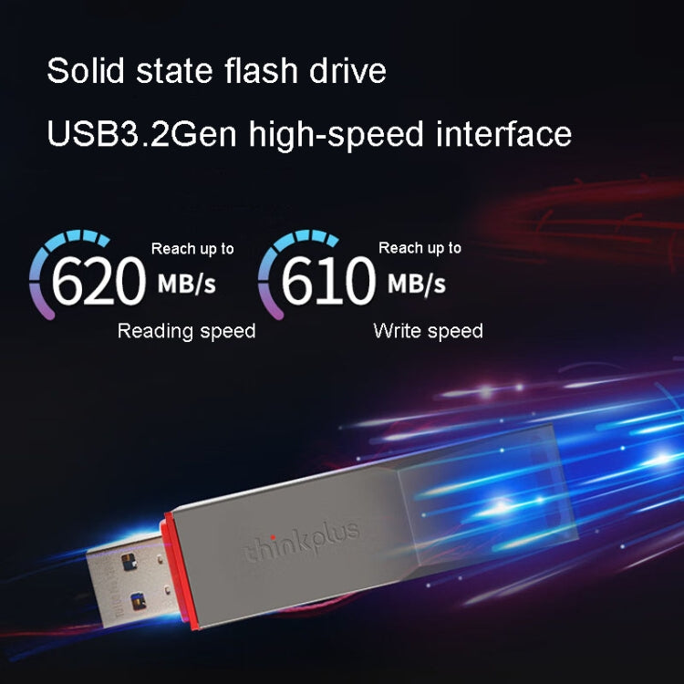 Lenovo Thinkplus TU180 Pro USB3.2 Metal Mobile Flash Drive, Capacity: 1000G - free shipping - PMC Jewellery - Order now!