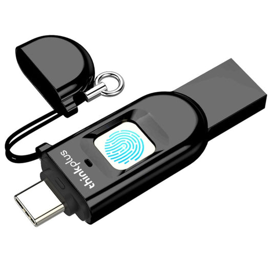 Lenovo Thinkplus TFU301 Dual Interface Type-C+USB Fingerprint Encrypted USB Flash Drive, Capacity: 256G - USB Flash Drives by Lenovo | Online Shopping South Africa | PMC Jewellery | Buy Now Pay Later Mobicred