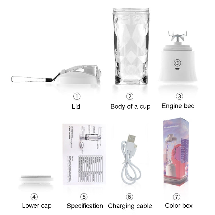 Portable Multifunctional USB Charging Juice Cup Mini Electrical Blender(Black) - free shipping - PMC TechLife - Order now!