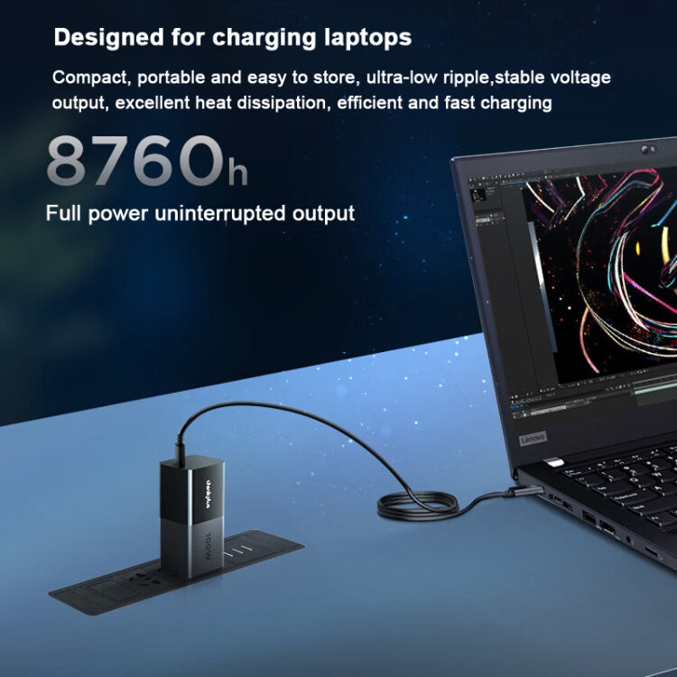Lenovo Thinkplus 100W GaN Lipstick Power Adapter USB-C/Type-C Fast Charger,CN Plug - free shipping - PMC TechLife - Order now!