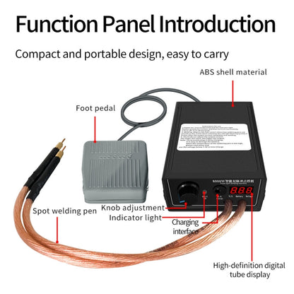 8000W High Power 18650 Battery Handheld Spot Welding Machine, Style: Footswitch Version EU Plug - Others by PMC Jewellery | Online Shopping South Africa | PMC Jewellery