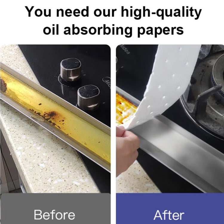 10pcs /Pack Disposable Oil Groove Suction Paper for Cooker Hoods, Spec: 7x90cm Regular - free shipping - PMC TechLife - Order now!