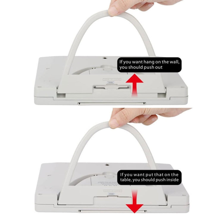 Desktop Digital Perpetual Calendar Study Alarm Clock(Gray White) - Alarm Clocks by PMc TechLife | Online Shopping South Africa | PMc TechLife | Buy Now Pay Later Mobicred