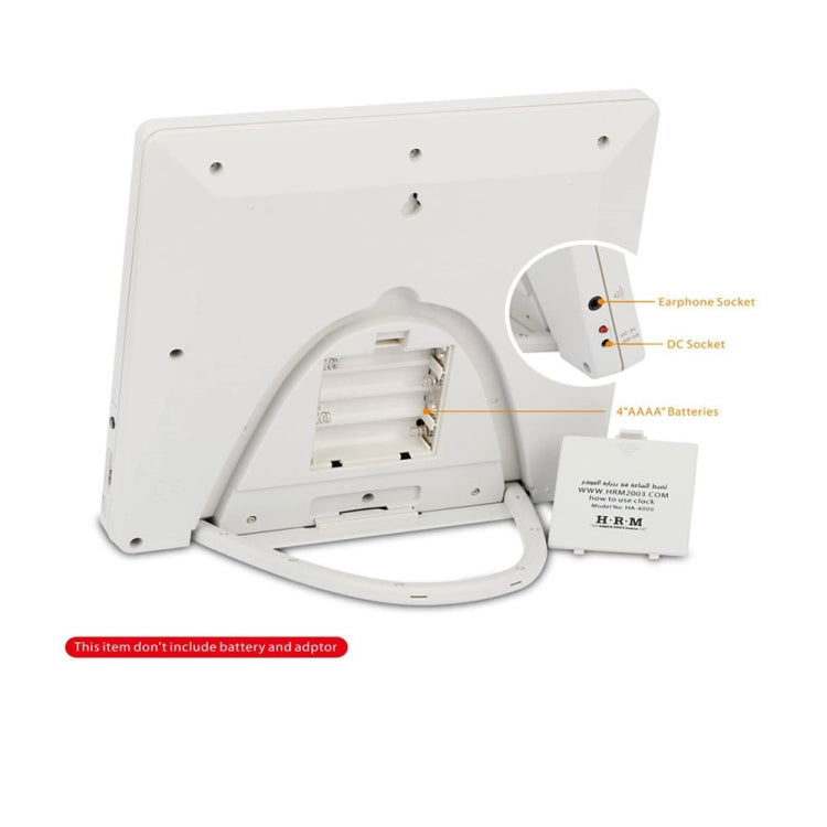 Desktop Digital Perpetual Calendar Study Alarm Clock(Gray White) - Alarm Clocks by PMc TechLife | Online Shopping South Africa | PMc TechLife | Buy Now Pay Later Mobicred