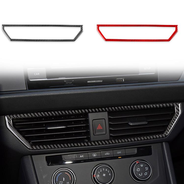 For Volkswagen Sagitar 2019-2023 Left-hand Drive Central Control Air Outlet Sticker(Black) - Car Interior Mouldings by PMc TechLife | Online Shopping South Africa | PMc TechLife | Buy Now Pay Later Mobicred