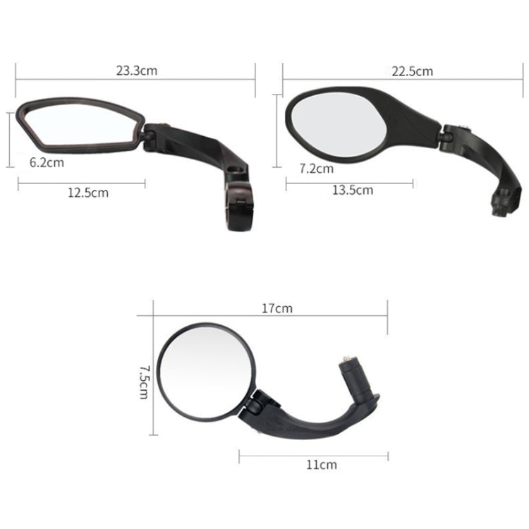Motorcycle Wide View Rear View Mirror Bicycle Reflector, Color: Round Right - Side Mirrors by PMC TechLife | Online Shopping South Africa | PMC TechLife | Buy Now Pay Later Mobicred
