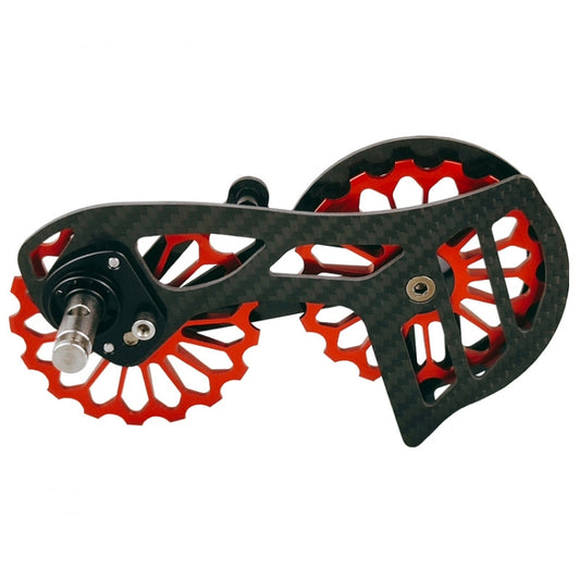 Carbon Fiber Guide Wheel For Road Bike Bicycle Bearing Rear Derailleur Guide Wheel Parts, Model Number: SD1 Red - Guide wheels by BIKERSAY | Online Shopping South Africa | PMC Jewellery | Buy Now Pay Later Mobicred