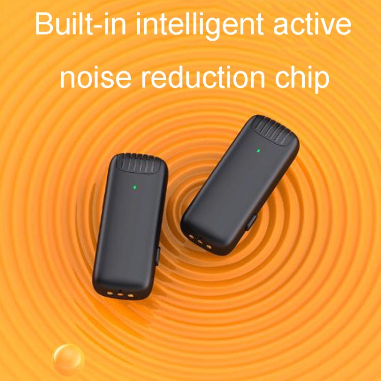 One To Two Outdoor Recording Lavalier Microphone Noise Canceling Wireless Mic For Live Streaming, Interface: 8 Pin - Microphone by PMC TechLife | Online Shopping South Africa | PMC TechLife | Buy Now Pay Later Mobicred