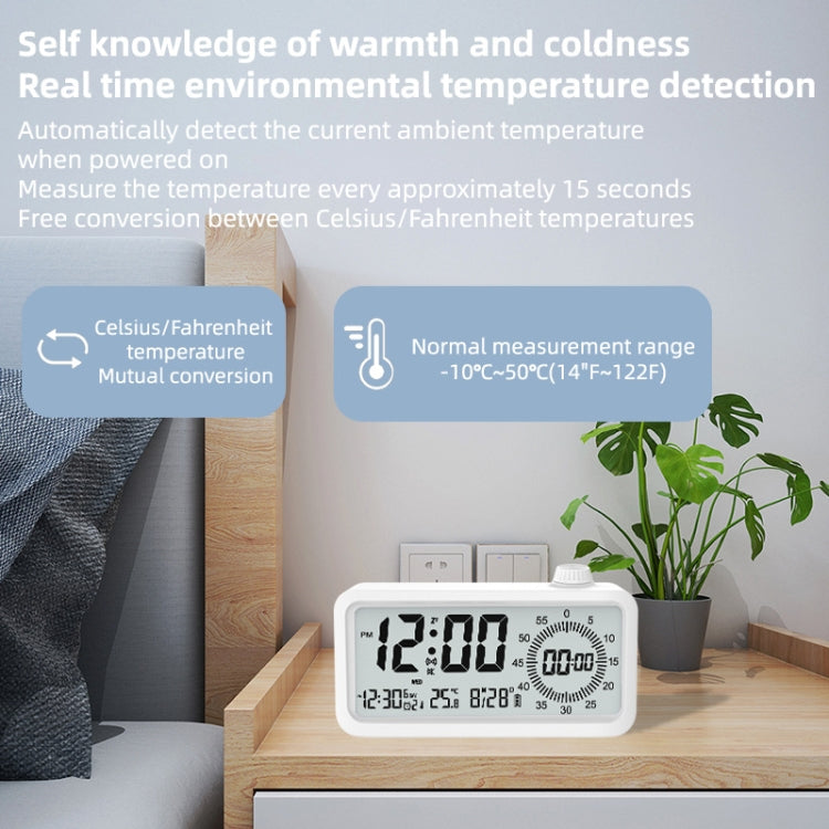 Visual Timer Alarm Clock Dual Display LCD Time Reminder(Pink) - Alarm Clocks by PMc TechLife | Online Shopping South Africa | PMc TechLife | Buy Now Pay Later Mobicred