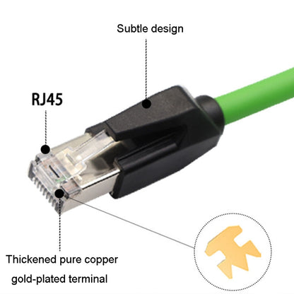12m CAT6 Double Shielded Gigabit Industrial Cable Vibration-Resistant And Highly Flexible Drag Chain Cable - Lan Cable and Tools by PMC Jewellery | Online Shopping South Africa | PMC Jewellery