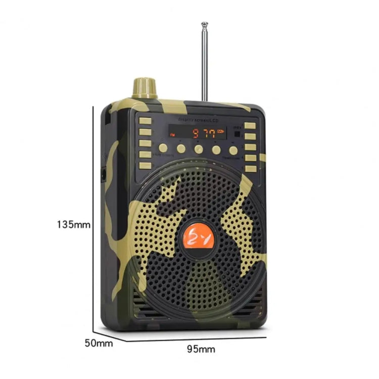 48W Wireless Bluetooth Voice Amplifier with Remote Control Supports USB/TF Card Playback AU Plug(Camouflage) - Midrange Speaker & Frequency Divider by PMC TechLife | Online Shopping South Africa | PMC TechLife | Buy Now Pay Later Mobicred
