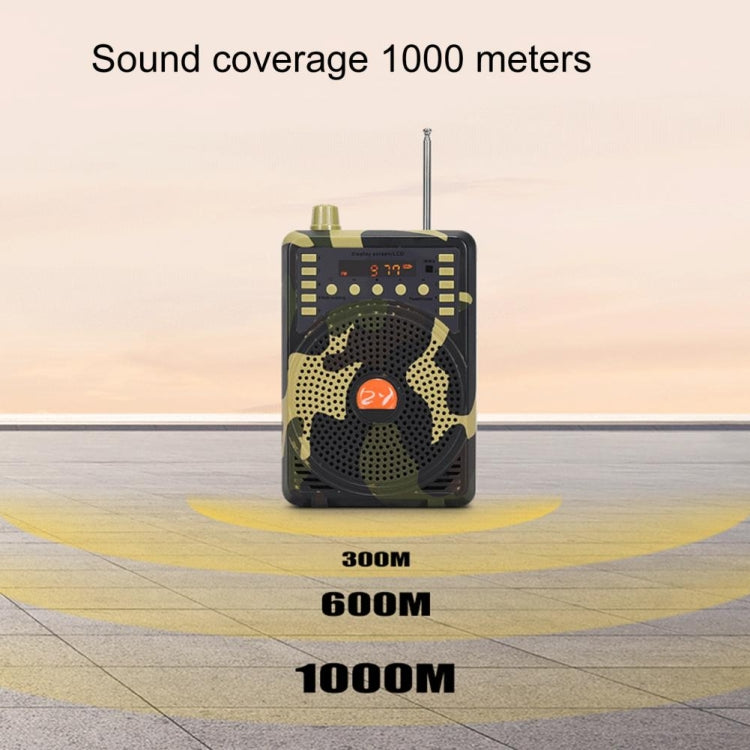 48W Wireless Bluetooth Voice Amplifier with Remote Control Supports USB/TF Card Playback US Plug(Camouflage) - Midrange Speaker & Frequency Divider by PMC TechLife | Online Shopping South Africa | PMC TechLife | Buy Now Pay Later Mobicred