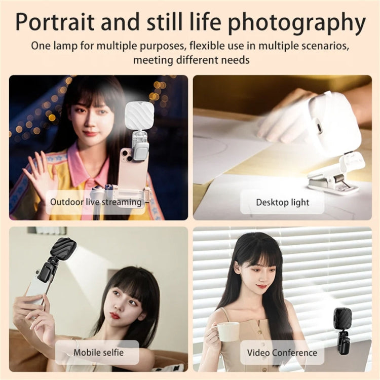 LED Mobile Phone Live Beauty Fill Light USB Charging Camera Pocket Light(Black) - Selfie Light by PMC Jewellery | Online Shopping South Africa | PMC Jewellery | Buy Now Pay Later Mobicred