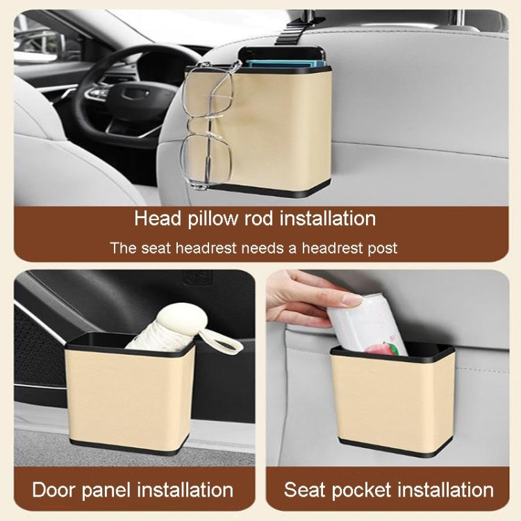 Multifunctional Car Dustbin Car Seatback Door Hanging Storage Box(Gray) - Stowing Tidying by PMC TechLife | Online Shopping South Africa | PMC TechLife | Buy Now Pay Later Mobicred