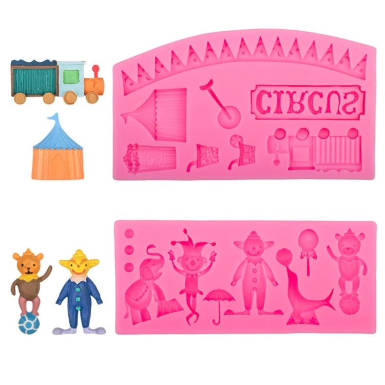 Circus Themed Clown Animal Silicone Mold Baking Cake Decoration Mold, Spec: A822 Gray - Food Molds by PMC TechLife | Online Shopping South Africa | PMC TechLife