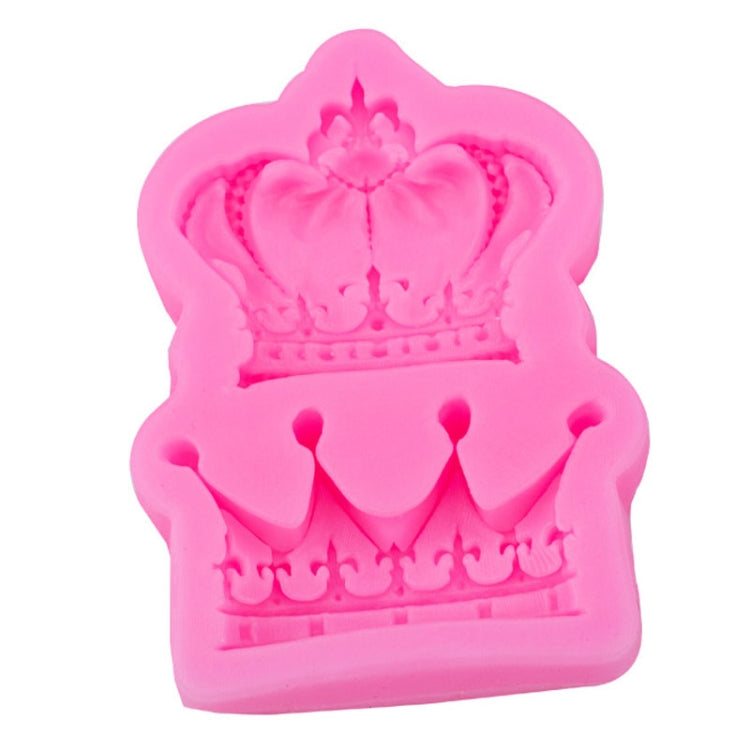 Crown Silicone Chocolate Fondant Baking Cake Mold Handmade Soft Pottery Glue Mold(Pink) - Food Molds by PMC TechLife | Online Shopping South Africa | PMC TechLife