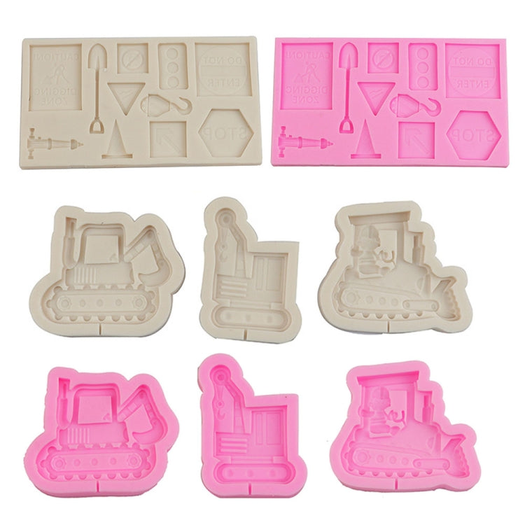 Cartoon Construction Site Tools Engineering Car Cake Decoration Molds, Specification: MK-3056 (Light Gray) - free shipping - PMC TechLife - Order now!