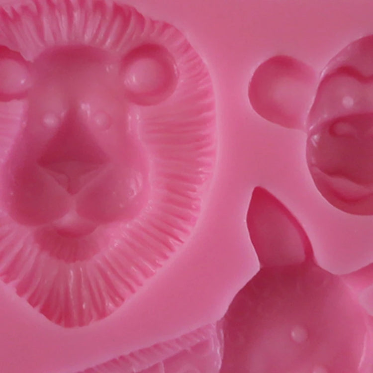 Cartoon Three-dimensional Animals Fondant Silicone Mold Cake Decorating Baking Tools, Specification: 0599 - free shipping - PMC TechLife - Order now!