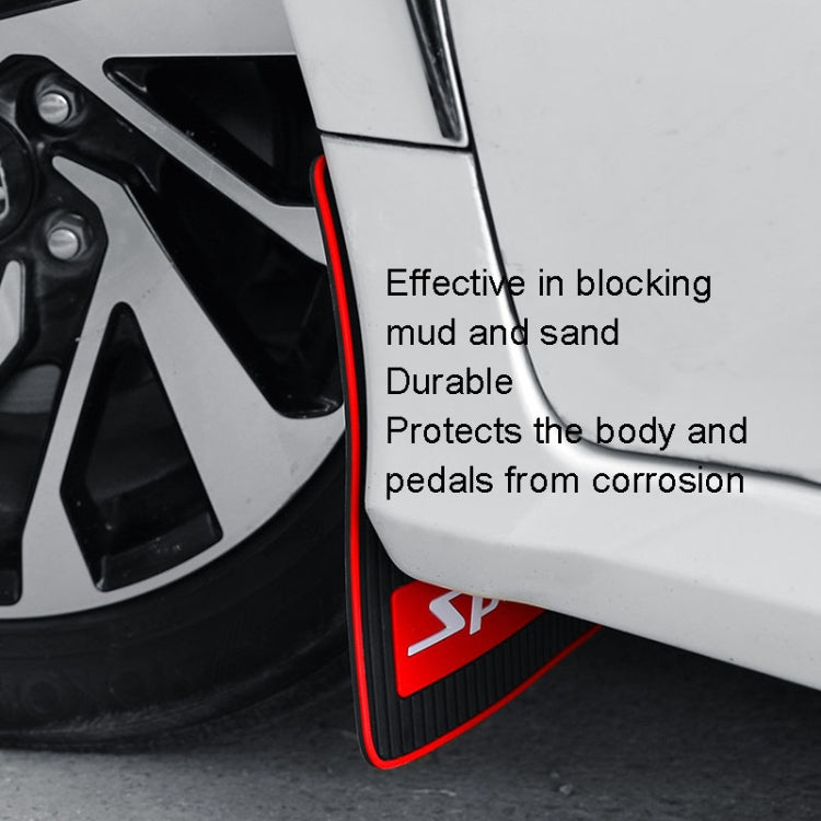 2pcs Car Tire Mud Flap Modification Plastic Anti-Splash Mud Flap, Style: Sports - Mudguards by PMC TechLife | Online Shopping South Africa | PMC TechLife | Buy Now Pay Later Mobicred