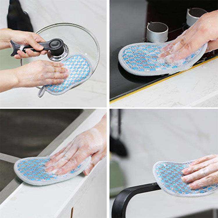 Double-sided Absorbent Kitchen Dishwashing Sponge Multifunctional Cleaning Rag, Style: 6pcs /set - Cleaning Tools by PMC TechLife | Online Shopping South Africa | PMC TechLife | Buy Now Pay Later Mobicred