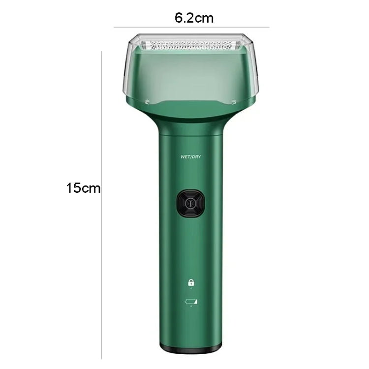 Men Reciprocating 3-Blade Rechargeable Shaver Washable Portable Beard Razor(Gray) - free shipping - PMC TechLife - Order now!
