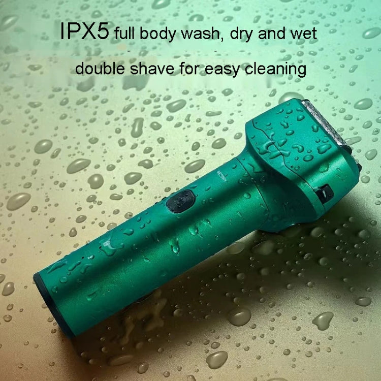 Men Reciprocating 3-Blade Rechargeable Shaver Washable Portable Beard Razor(Gray) - free shipping - PMC TechLife - Order now!