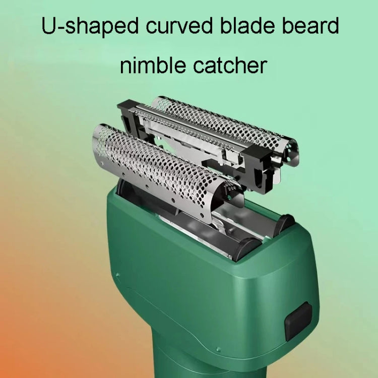 Men Reciprocating 3-Blade Rechargeable Shaver Washable Portable Beard Razor(Gray) - free shipping - PMC TechLife - Order now!