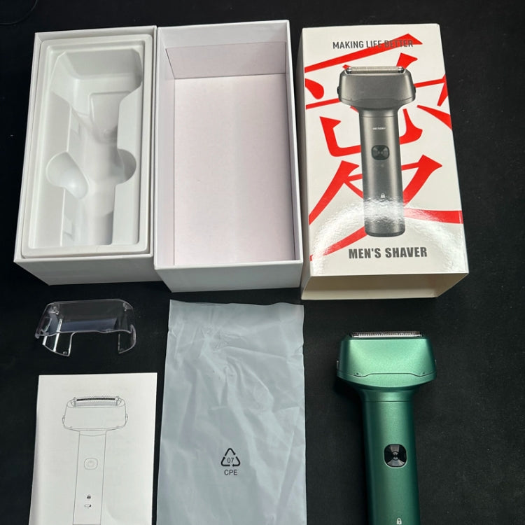 Men Reciprocating 3-Blade Rechargeable Shaver Washable Portable Beard Razor(Gray) - free shipping - PMC TechLife - Order now!