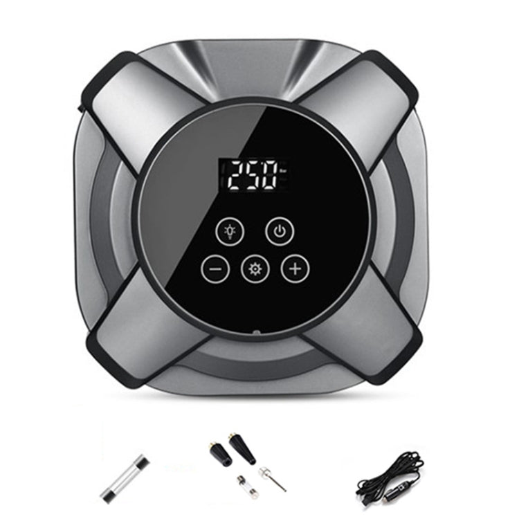 19 Cylinders Car Intelligent Digital Display Inflator Pump Portable Car Tire Pneumatic Engine(Silver) - Inflatable Pump by PMC TechLife | Online Shopping South Africa | PMC TechLife