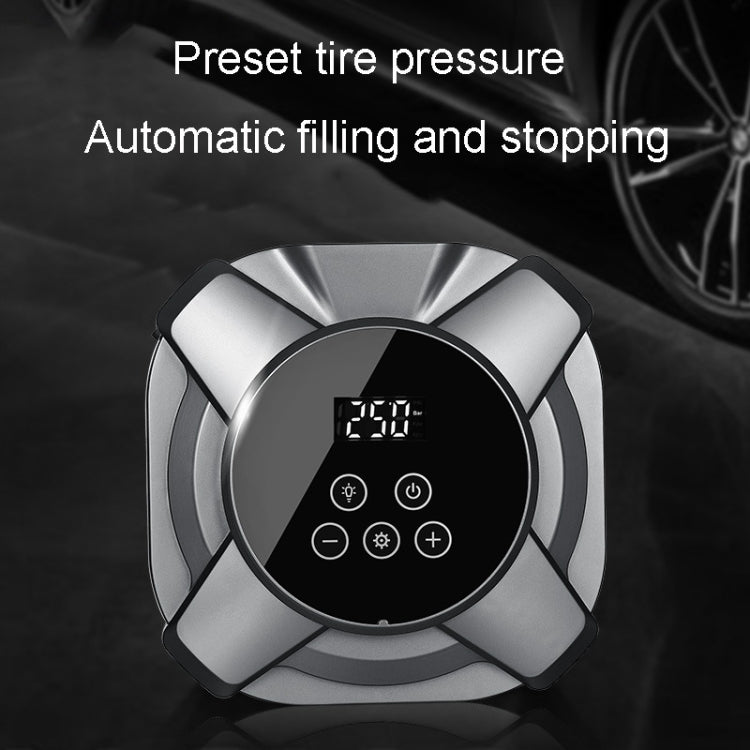 22 Cylinders Car Intelligent Digital Display Inflator Pump Portable Car Tire Pneumatic Engine(Black) - Inflatable Pump by PMC TechLife | Online Shopping South Africa | PMC TechLife