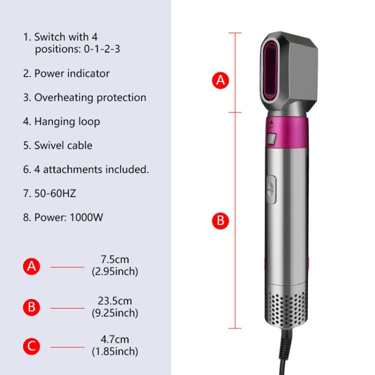 5 In 1 Hot Air Comb Automatic Curling Iron Square Model Hair Styling Comb Curling And Straightening, Plug: EU Plug - Hair Curler by PMC Jewellery | Online Shopping South Africa | PMC Jewellery | Buy Now Pay Later Mobicred