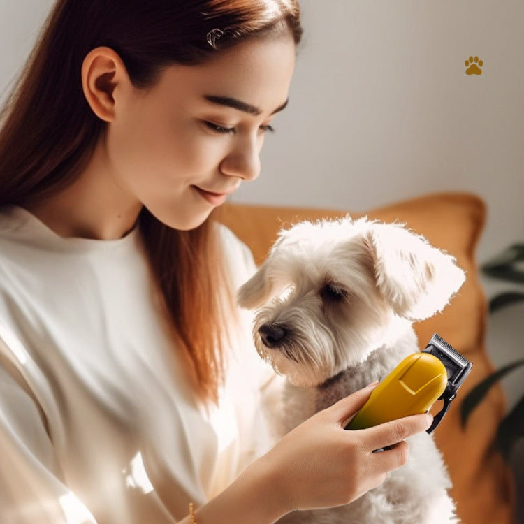 Shaver Hair Clipper Pet Electrical Pusher Grooming Machine(Ceramic White) - Electric Clipper by PMC TechLife | Online Shopping South Africa | PMC TechLife | Buy Now Pay Later Mobicred