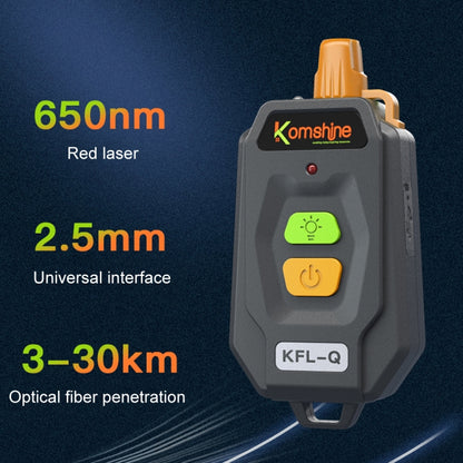 Komshine 15km Mini Optical Fiber Breakpoint Positioning Test Red Light Pen, Specification: KFL-Q-20MW - Fiber Optic Test Pen by Komshine | Online Shopping South Africa | PMC Jewellery | Buy Now Pay Later Mobicred