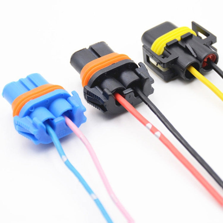1pair For H11 / H8 / 881 Car Headlight Socket Light Holder Plug With Cable - Wires by PMC TechLife | Online Shopping South Africa | PMC TechLife | Buy Now Pay Later Mobicred