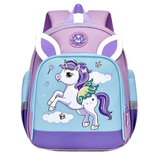 Children Cute Cartoon Shoulder Bag Kindergarten Schoolbag Casual Versatile Backpacks, Style: Pony (Purple) - Double-shoulder Bags by PMC Jewellery | Online Shopping South Africa | PMC Jewellery