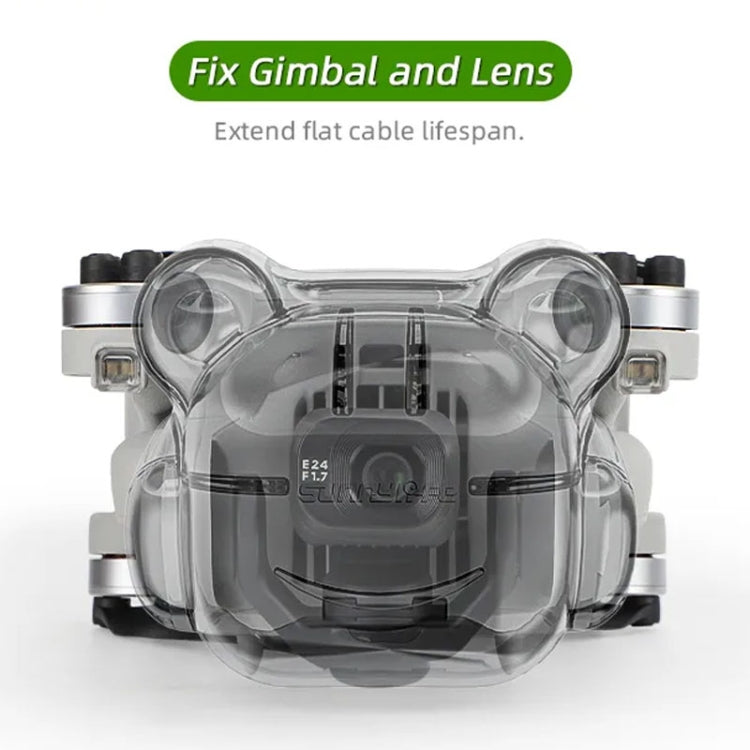 Sunnylife N4P-G710 For DJI Mini 4 Pro Integrated Gimbal Protector Camera Lens Cover Dust-proof Cap(Transparent Gray) - free shipping - PMC TechLife - Order now!