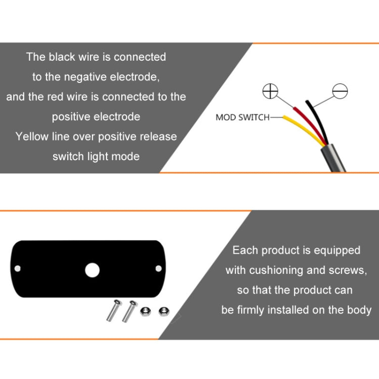 12W Car Side Signal Warning Light 24 LED Strobe Light(Yellow) - Warning Lights by PMC TechLife | Online Shopping South Africa | PMC TechLife | Buy Now Pay Later Mobicred