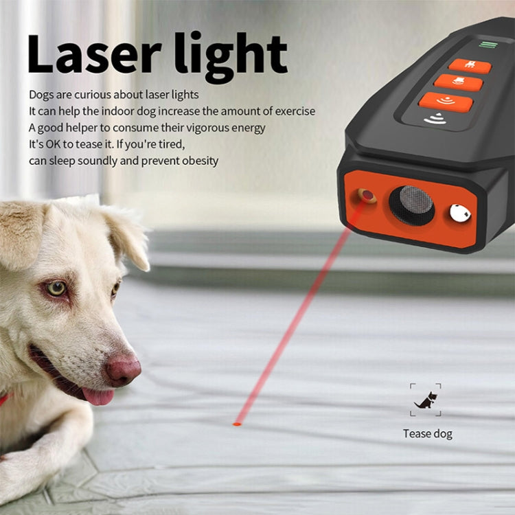 LED Flashing Light Handheld Ultrasonic Bark Arrester Frequency Conversion Dog Training Device(Dark Gray) - Training Aids by PMC TechLife | Online Shopping South Africa | PMC TechLife | Buy Now Pay Later Mobicred