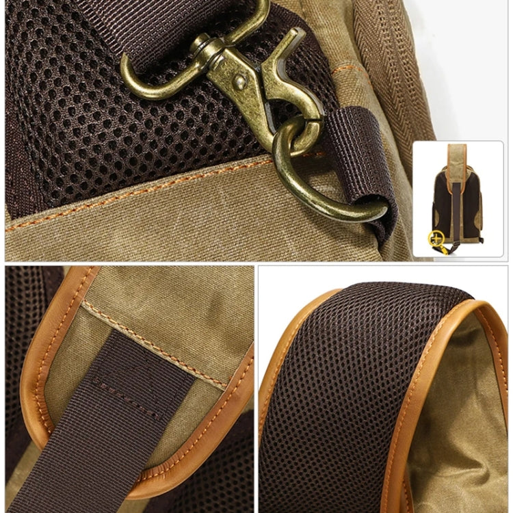 Outdoor Canvas Wear-resistant Waterproof Photography Shoulder Bag(Dark Gray) - free shipping - PMC TechLife - Order now!