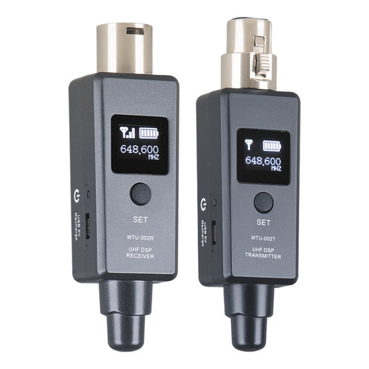 MTU-002 Microphone Wireless System UHF DSP Transmitter & Receiver Mic/Line Two Modes - Microphone by PMC Jewellery | Online Shopping South Africa | PMC Jewellery
