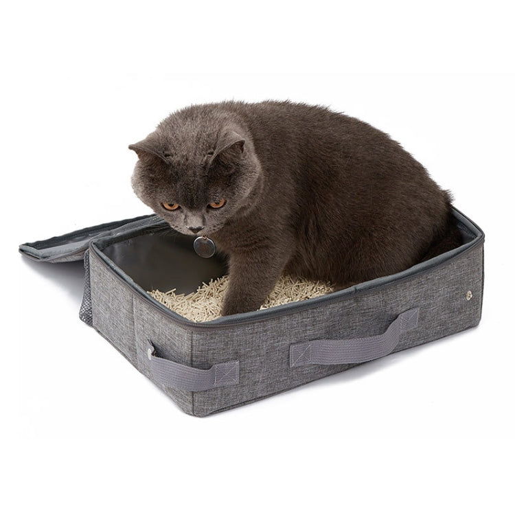 24x40cm Foldable Oxford Cloth Portable Cat Litter Box Pet Bag - Litter & Housebreaking by PMC TechLife | Online Shopping South Africa | PMC TechLife | Buy Now Pay Later Mobicred