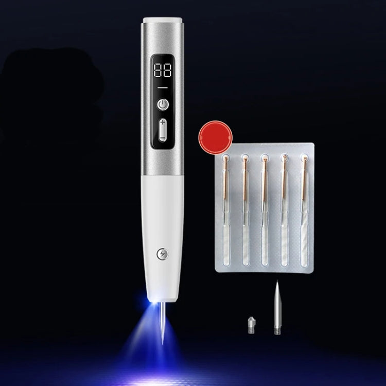 15 Gears Rechargeable Mole Spotting Pen Laser Beauty Instrument Spot Removal Magic Tool(Silver) - free shipping - PMC TechLife - Order now!