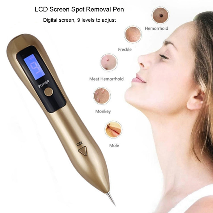9 Gears Mole Spotting Pen LCD Home Laser Mole Spot Sweeping Beauty Instrument With Shot Light(White) - free shipping - PMC TechLife - Order now!