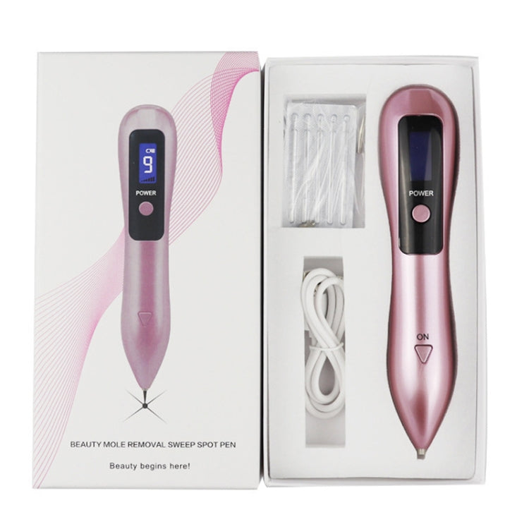 9 Gears Mole Spotting Pen LCD Home Laser Mole Spot Sweeping Beauty Instrument With Shot Light(Gold) - free shipping - PMC TechLife - Order now!
