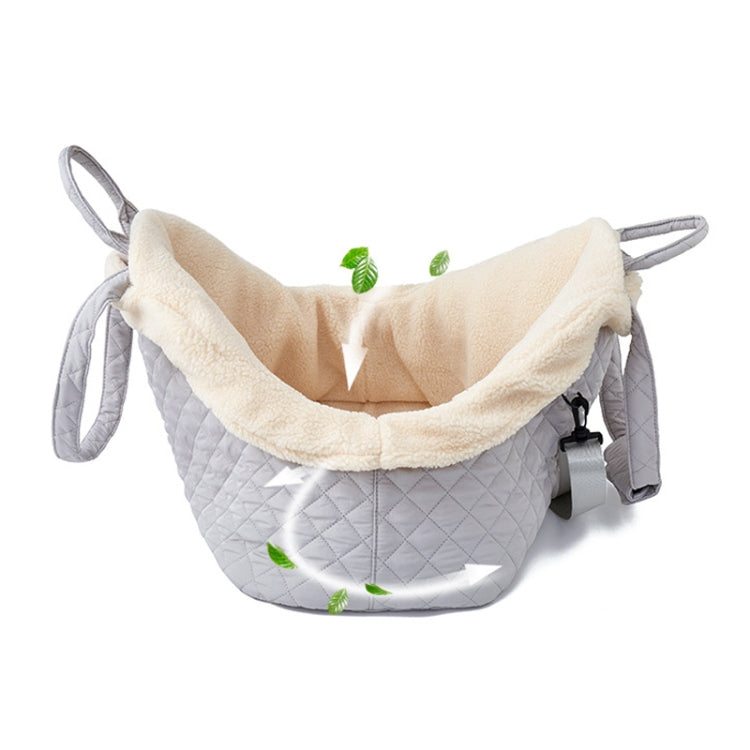 Pet Handbag Autumn And Winter Shoulder Cat Outing Bag, Color: Large Light Gray - Pet Bags by PMC TechLife | Online Shopping South Africa | PMC TechLife | Buy Now Pay Later Mobicred