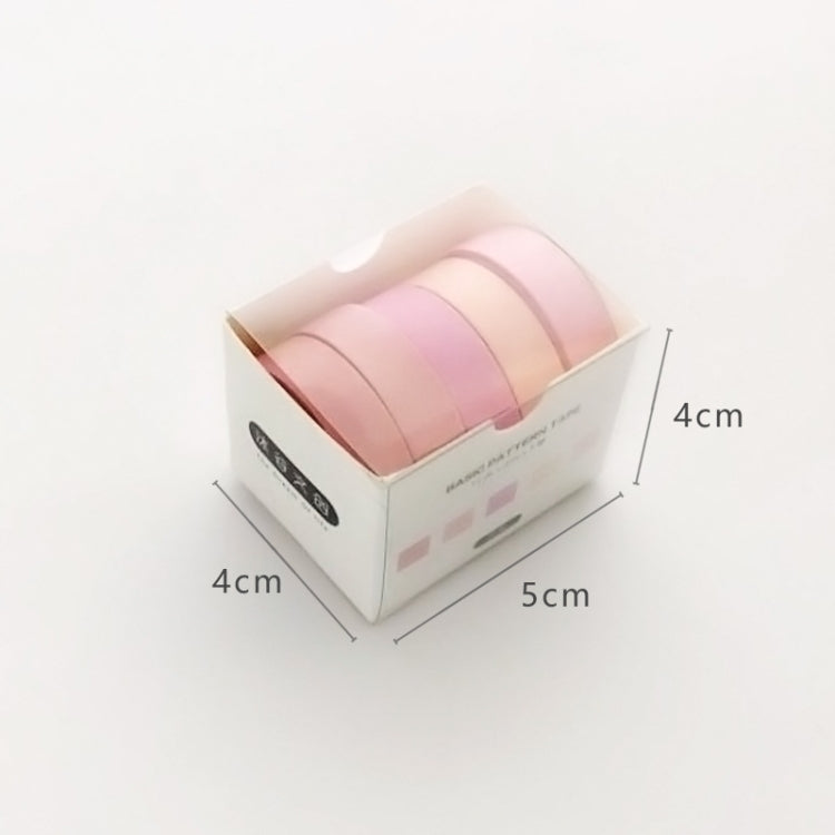 5rolls /Box 3m Washi DIY Decoration Handbook Tape Set, Color: Cherry Dye - Tape & Solid glue by PMC TechLife | Online Shopping South Africa | PMC TechLife | Buy Now Pay Later Mobicred