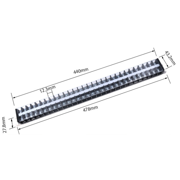 CHINT TD-3030 Terminal Block Rail Type Wiring Block Paralleling Wires Wire Connector - Booster Cable & Clip by CHNT | Online Shopping South Africa | PMC Jewellery | Buy Now Pay Later Mobicred