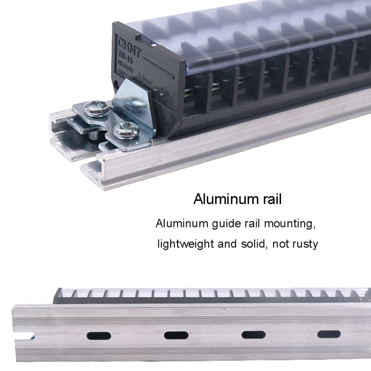 CHINT TD-2015 Terminal Block Rail Type Wiring Block Paralleling Wires Wire Connector - Booster Cable & Clip by CHNT | Online Shopping South Africa | PMC TechLife | Buy Now Pay Later Mobicred